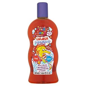 Kids Stuff Crazy Soap Colour Changing Bubble Bath, Red to Blue Kids Bubble Bath Dermatologically Tested Mild & Gentle Vegan Cruelty Free 300ml