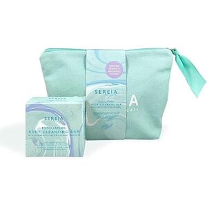 Sereia Skincare Aqua Cleansing Bar & Washbag Set - Nourishing Coconut, Sunflower, Seaweed, and Sea Buckthorn Blend for a Refreshing Skin Renewal and Smoothing Massage - Perfect Gift For Any Occasion