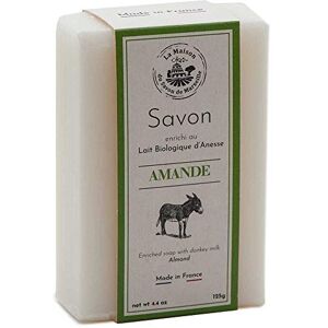 La Maison du Savon de Marseille Maison du Savon de Marseille - French Soap made with Fresh Organic Donkey Milk - Sweet Almond Fragrance - 125 Gram Bar