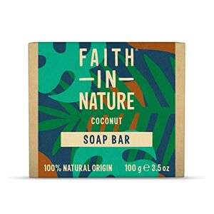 Faith In Nature Natural Coconut Hand Soap Bar, Hydrating, Vegan & Cruelty Free, No SLS or Parabens, 100g