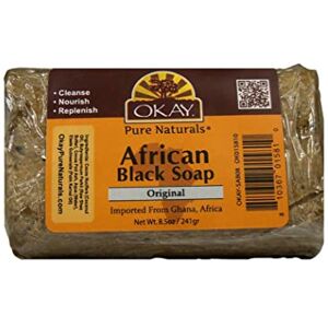 OKAY Pure Naturals African Black Jelly Soap, 8 Ounce, 0.24 kg