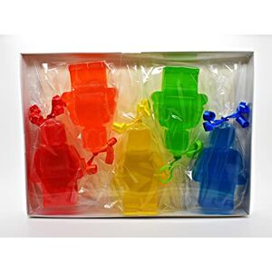 Rainbow Sensation Robot Man Soap - Stocking Fillers/Gifts Boy Girl - Vegan (Gift set 5pcs)
