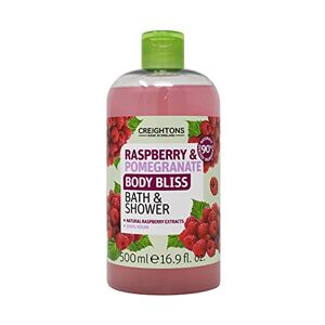 Creightons Body Bliss Raspberry and Pomegranate Bath and Shower Gel (500ml) - with 90% Naturally Derived Ingredients. Cruelty Free. Vegan Friendly.