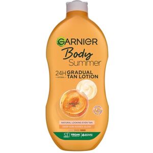 Garnier Summer Body Gradual Tan Moisturiser Deep, For A Radiant Sun Kissed Glow, Suitable For Face & Body, 24 Hour Hydration & A Natural Even Tan, Fast Absorption, Vegan Formula, 400ml