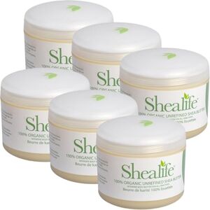 Shealife 100% Organic Unrefined Shea Butter 100g (6 Pack)