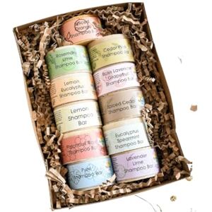 The Natural Spa Essentials Hair and Body Gift Set - Vegan, Palm Free (Soap Bar - 8 pieces)