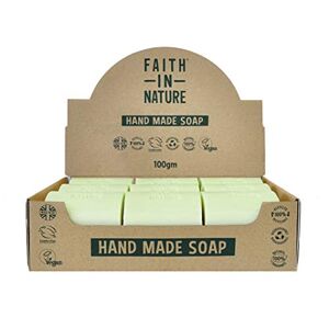 Faith In Nature Natural Aloe Vera Hand Soap Bar Box Set, Rejuvenating, Vegan & Cruelty Free, No SLS or Parabens, 18 x 100g