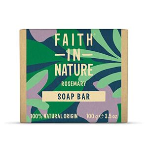 Faith In Nature Natural Rosemary Hand Soap Bar, Balancing, Vegan & Cruelty Free, No SLS or Parabens, 100g