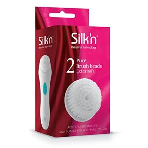 Silk'n Pure Brush Heads Extra Soft - Deep-Cleansing of Very Sensitive Skin - 2 Pieces