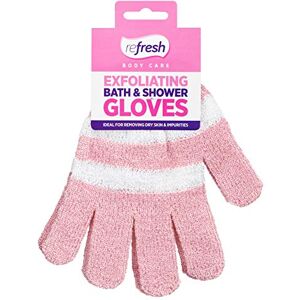 Homeshopa.com Homeshopa Exfoliating Gloves Body And Hand Wash Bath Accessories, Body Scrub For Women & Men, Exfoliating Mitt Sponge Glove, Dead Skin Remover Used In Shower & Bath (Pink)