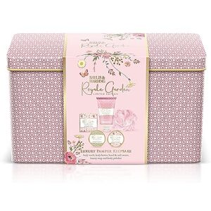 Baylis & Harding Royale Garden Rose, Poppy & Vanilla Luxury Pamper Keepsake Tin Gift Set (Pack of 1) - Vegan Friendly