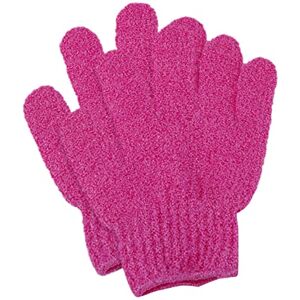 Generic Cleaning Gloves Peeling Skin Dead Body Removal Scrub Shower Rub Exfoliating Beauty Tools Beauty Must Haves (Hot Pink, One Size)