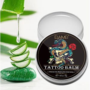 NUEDSFXO Tattoo Aftercare Butter Balm, Tattoo Cream Aftercare, Old & New Tattoo Healing Brightener for Color Enhance, Natural Organic Moisturizer Tattoo Balm (1 PC), 80 g (Pack of 1)