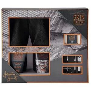 Style & Grace Skin Expert for Him Slippers Gift Set 150ml Shower Gel + 150ml Body Lotion + 100g Soap + 3 Piece Manicure Set + Slippers Pair