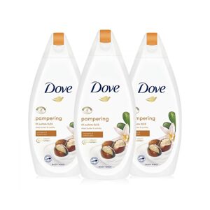 Dove Body Wash Sulfate-Free Pampering Moisturiser Shea Butter & Vanilla, 3x450ml - Cream - One Size