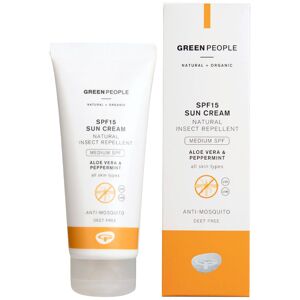 Green People SPF 15 Sun Cream with Natural Insect Repellent 100ml