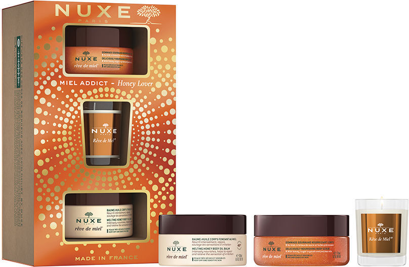 Photos - Cream / Lotion Nuxe Rêve De Miel Exfoliante + Bálsamo Gel Cuerpo set 3 pz 