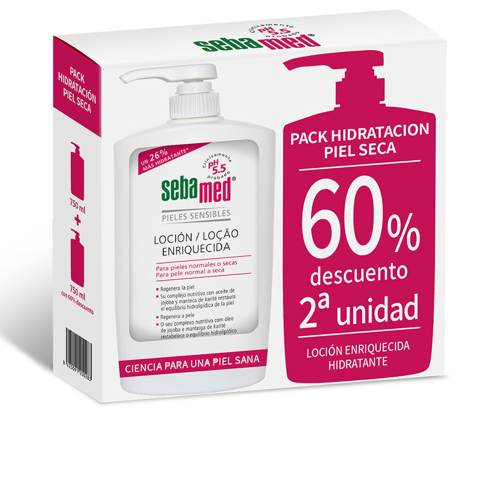 Photos - Cream / Lotion Sebamed Dry And Sensitive Skin enriched lotion promo 2 x 750 ml 