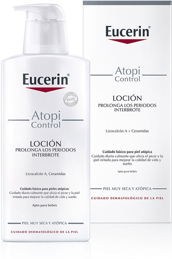 Photos - Cream / Lotion Eucerin Atopicontrol loción corporal 12 omega 400 ml 