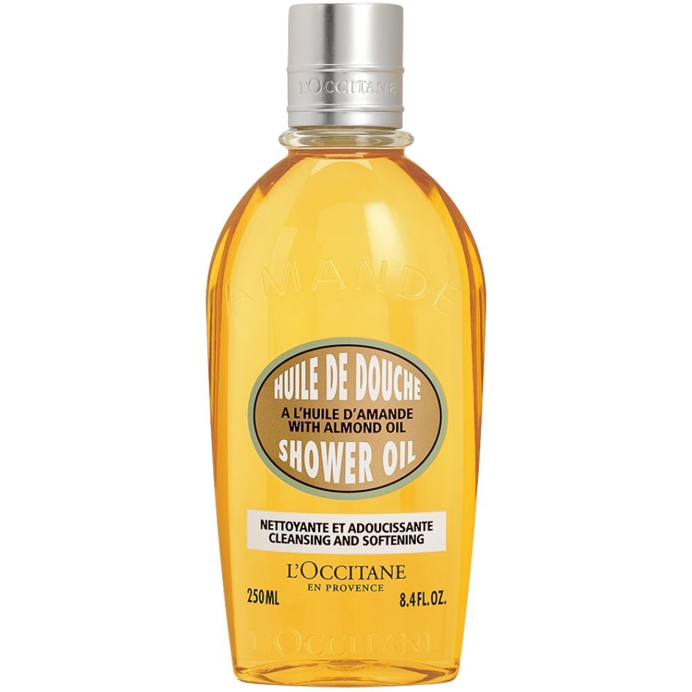 L'Occitane Almond Shower Oil with Almond Oil Cleansing and Softening 250mL