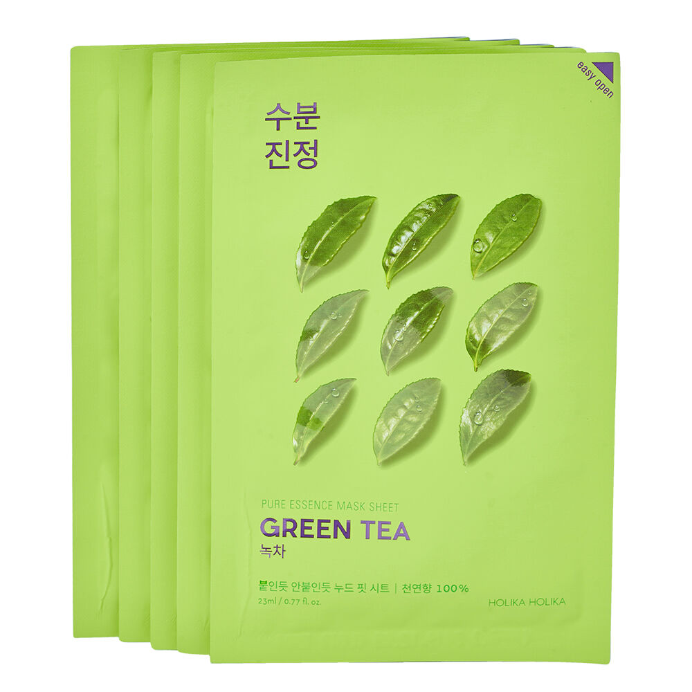 Holika Holika Pure Essence Mask Sheet Green Tea Pack 5pieces