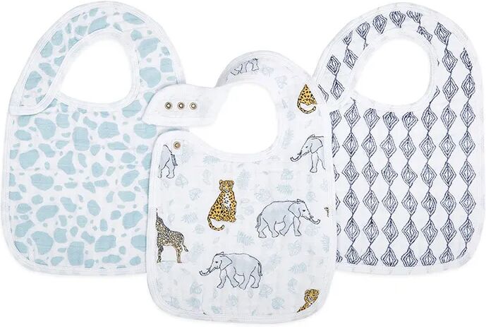 aden + anais Lätzchen BURPY BIB – JUNGLE 3er-Set in weiß