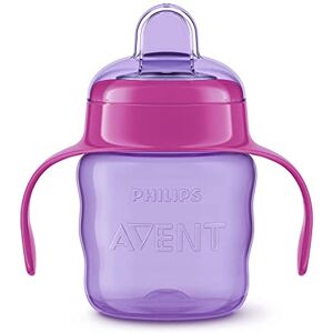 Philips Avent SCF551/03 Bec verseur souple Facile à boire Convient à partir de 6 m+ 200 ml Passe au lave-vaisselle Sans BPA Violet/rose