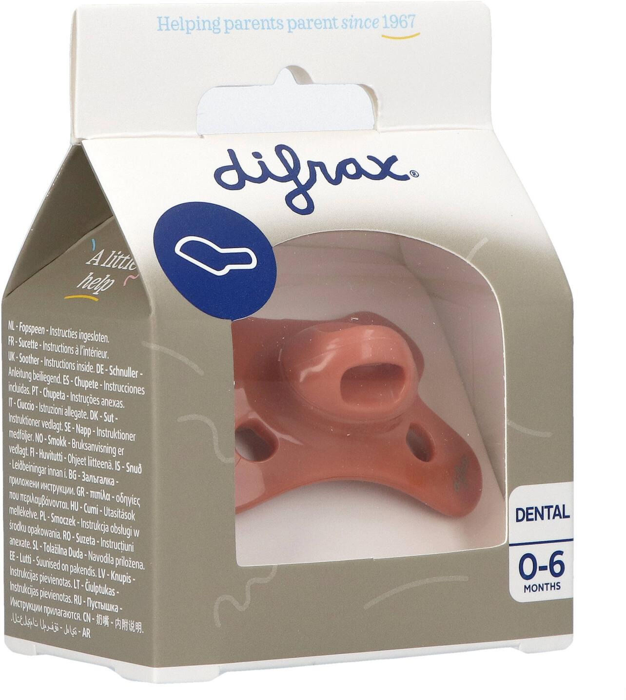 Difrax Sucette 0 - 6 Mois Dental