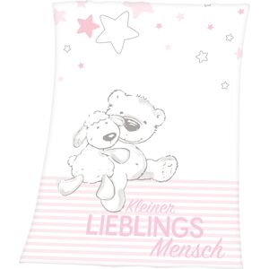 Baby Best Babydecke »Kleiner Lieblingsmensch«, mit tollem Motiv und... rosa