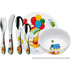 WMF Geschirr-Set »Disney Winnie«, (6 tlg.) bunt/silberfarben