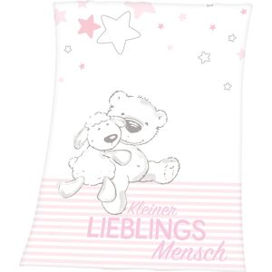 Baby Best Babydecke »Kleiner Lieblingsmensch«, mit tollem Motiv und... rosa Größe