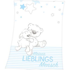 Baby Best Babydecke »Kleiner Lieblingsmensch«, mit tollem Motiv und... blau Größe