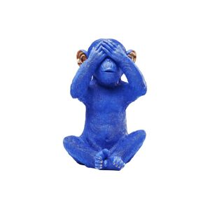 KARE Spardose »Monkey Mizaru Blau« Blau Größe