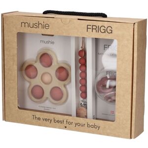 Infinity Frigg Mushie Baby Geschenkbox, rosa 1 ct