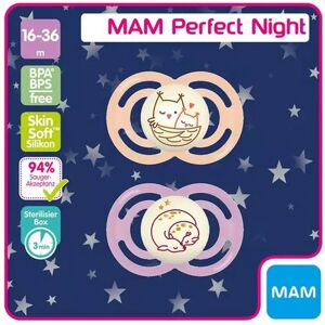 Mam - Schnuller,  Perfekt Night Duo, 16-36monate, Multicolor