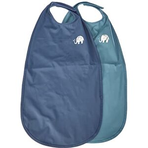 Celavi Unisex Baby Pu Bib 2-pak Essenl tzchen, China Blue, Einheitsgröße EU