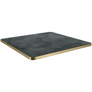 VEGA Tischplatte Marvani quadratisch; 60x60x2.5 cm (LxBxH); gold/schwarz; quadratisch