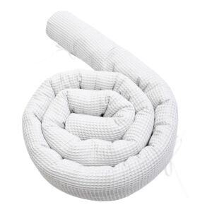 Mionido Nestchenschlange Waffelpiqué 235 cm weiss unisex