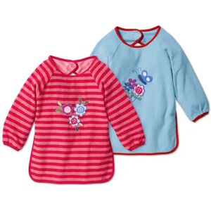 Tchibo - 2 Ärmellätzchen - Hellblau/Gestreift -Baby - 100% Baumwolle Polyester   unisex