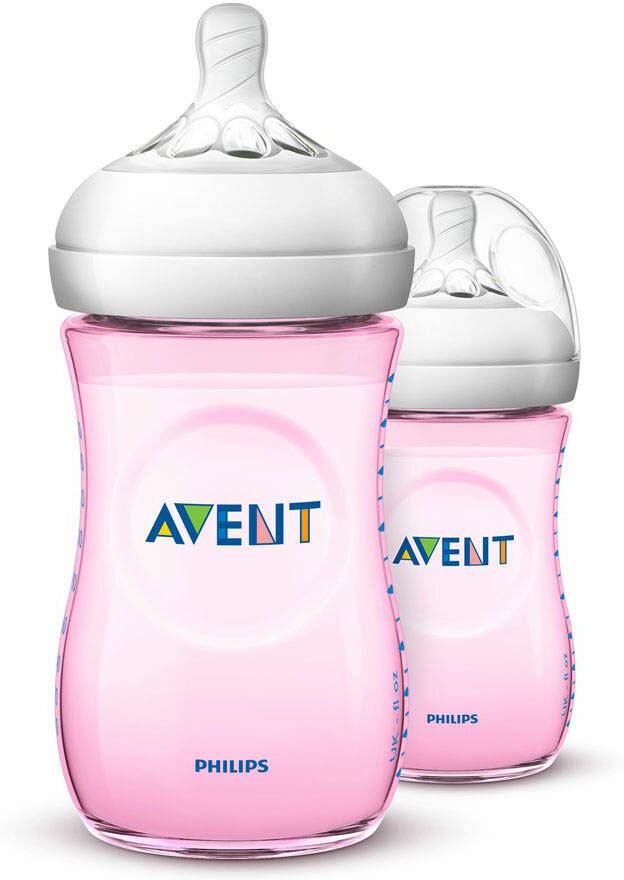 Avent Philips Avent Naturnah Flasche 2 x 260 ml Rosa