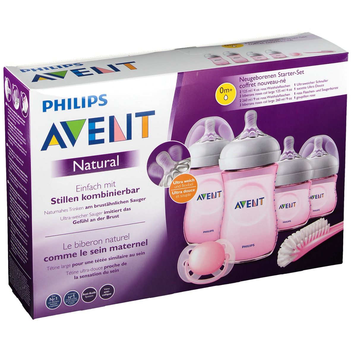 Avent Philips® Avent Natural-Neugeborenen Starterset rosa