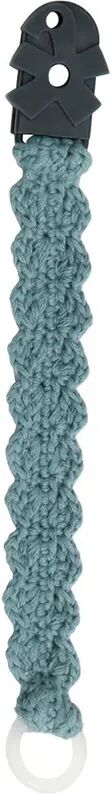 Sebra Häkel-Schnullerband CROCHET in riverside blue