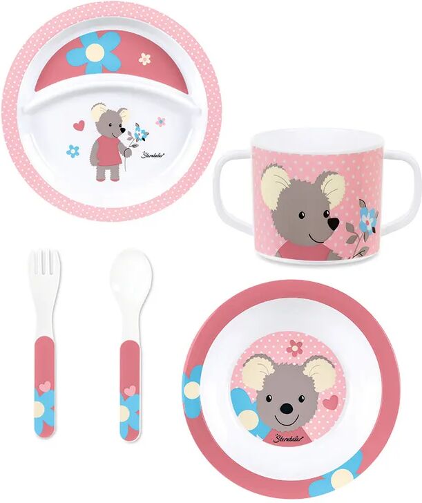 Sterntaler Kindergeschirr-Set MAUS MABEL 5-teilig in rosa