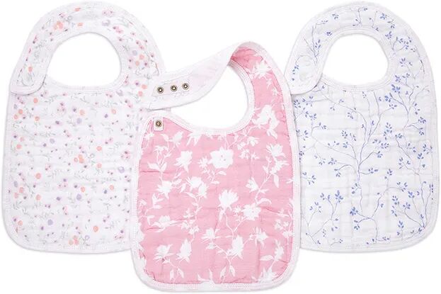 aden + anais Lätzchen SNAP – MA FLEUR 3er-Set in rosa/weiß