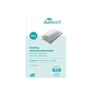 Duniwell Waschhandschuhe Weiß 15x22 cm 50 Stück