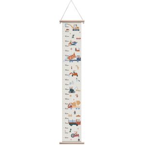 Sebra Kinder Messlatte Busy Builders - Sehr Gut Blau H: 125 B: 20 T: 2