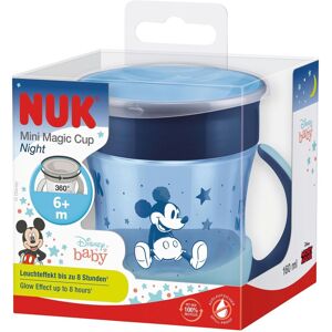 Nuk Disney Baby Trinklernbecher Mini Magic Cup Night, 160ml, ab 6M blau