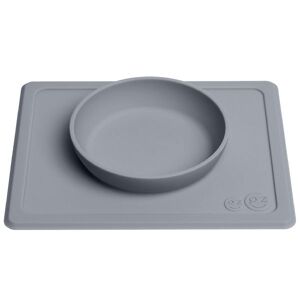 EzPz Happy Mini Bowl - Silikon - Grau - EzPz - One Size - Teller