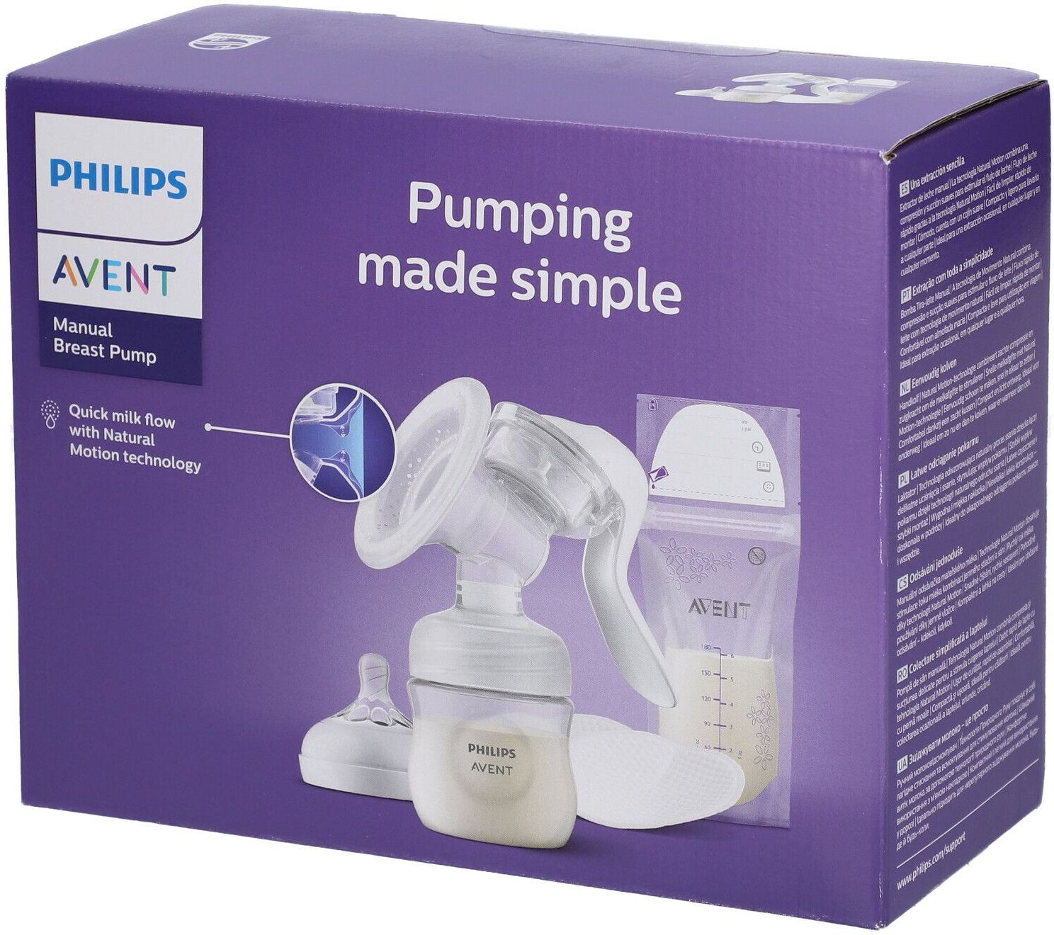 Philips Avent Manuele Borstkolf Natural Motion Set Scf430/20 1 St Gerät