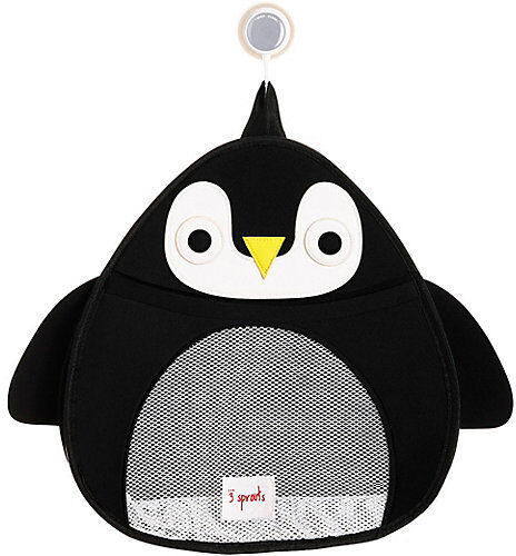 3 Sprouts Badewannennetz Pinguin, 38 x 37 cm schwarz